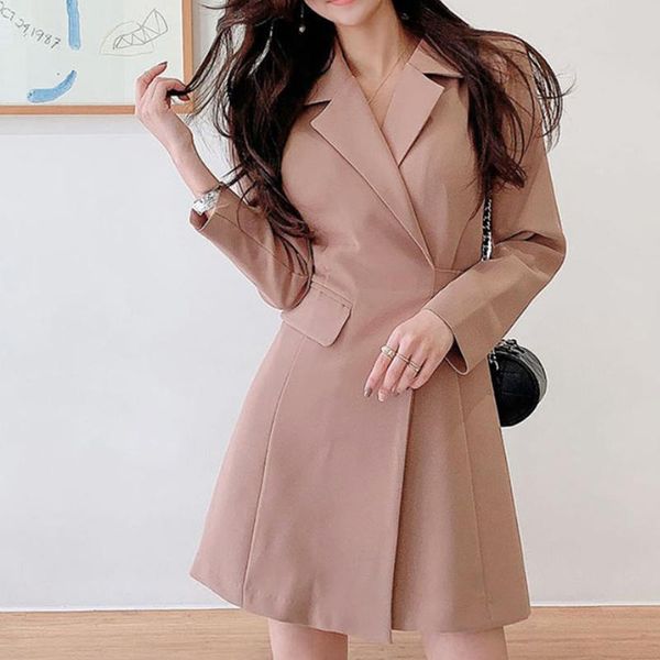 casual dresses arrival fashion spring mini dress women professional temperament suit collar waist simple a-line, Black;gray
casual dresses arrival fashion spring mini dress women professional temperament suit collar waist simple a-line, Black;gray