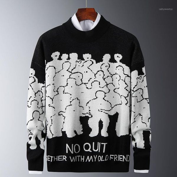 men's sweaters autumn winter sweater mens casual fit knitted trendy men slim cotton long sleeve round collar male warm pullovers 20211, White;black
men's sweaters autumn winter sweater mens casual fit knitted trendy men slim cotton long sleeve round collar male warm pullovers 20211, White;black