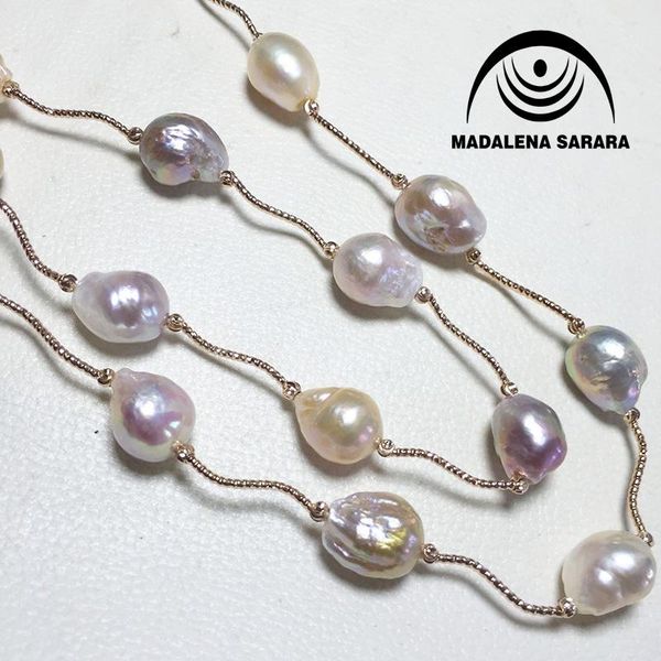 madalena sarara 9mm baroque freshwater pearl chain necklace colorful beaded pearl making 40, Golden;silver
madalena sarara 9mm baroque freshwater pearl chain necklace colorful beaded pearl making 40, Golden;silver