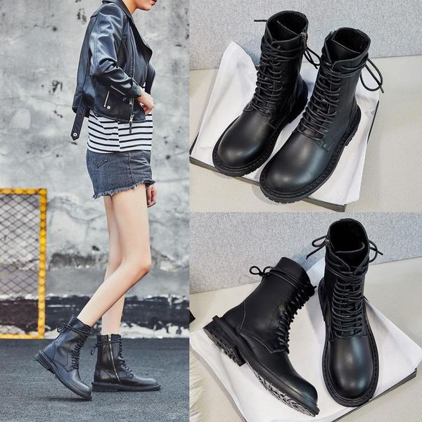 fashion boots women british style short boots autumn and winter new genuine leather thick bottom ladies motorcycle ea-139, Black
fashion boots women british style short boots autumn and winter new genuine leather thick bottom ladies motorcycle ea-139, Black