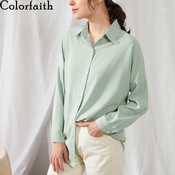 colorfaith new 2020 summer women's blouse solid multi colors lapel single-breasted elegant casual oversize wild pink bl13831, White
colorfaith new 2020 summer women's blouse solid multi colors lapel single-breasted elegant casual oversize wild pink bl13831, White
