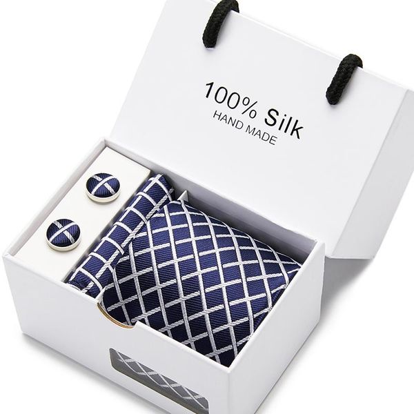 gift box 8cm tie sets new design for men plaid & dot & paisley tie handkerchief cufflinks sets business wedding party neck ties, Black;gray
gift box 8cm tie sets new design for men plaid & dot & paisley tie handkerchief cufflinks sets business wedding party neck ties, Black;gray