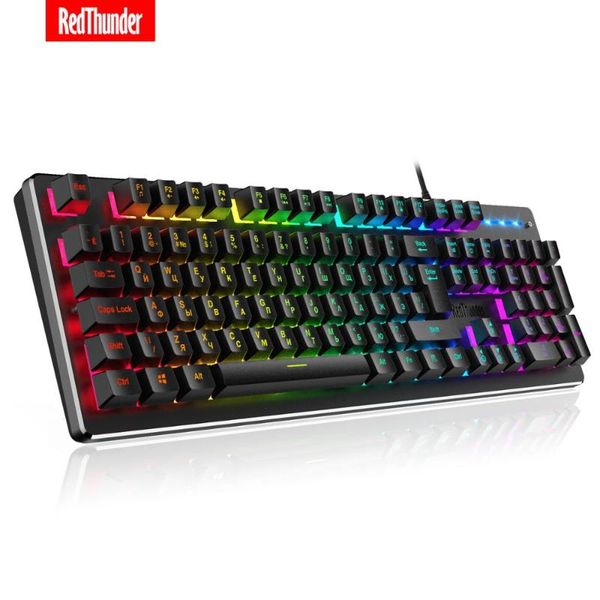 redthunder rgb wired gaming keyboard mechanical-feeling 25 keys anti-ghosting rgb led backlight for pc russian spanish french
redthunder rgb wired gaming keyboard mechanical-feeling 25 keys anti-ghosting rgb led backlight for pc russian spanish french