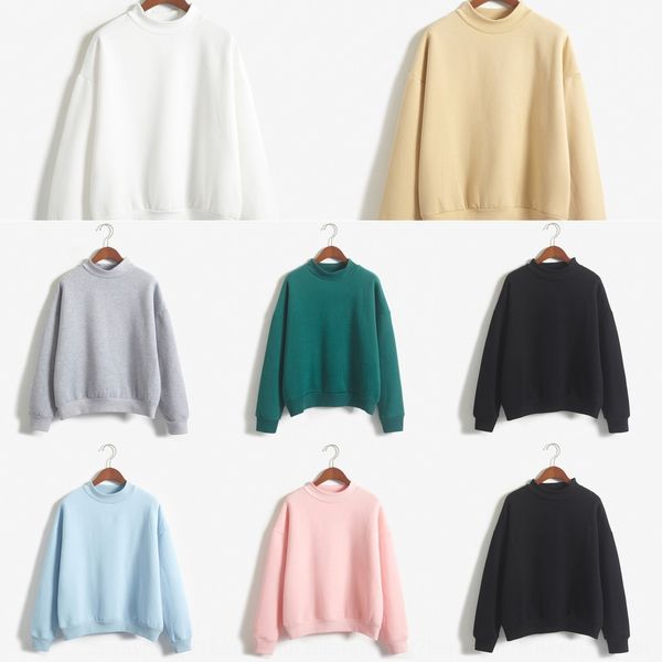 nine-color korean style winter base shirt stand collar solid color thickened shirt pullover pullover sweater new women ljhja, Black
nine-color korean style winter base shirt stand collar solid color thickened shirt pullover pullover sweater new women ljhja, Black