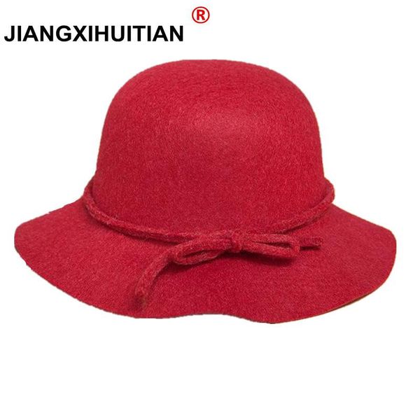 jiangxihuitian europe fall winter womens fedora caps vintage sun hat for woman lady wide brim wool felt bow knot hat wmtodl xhlove, Black;white 
jiangxihuitian europe fall winter womens fedora caps vintage sun hat for woman lady wide brim wool felt bow knot hat wmtodl xhlove, Black;white