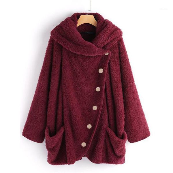 women's fur & faux women fure winter coat keep warm lady casual solid turtleneck big pockets cloak coats vintage oversize coats1, Black
women's fur & faux women fure winter coat keep warm lady casual solid turtleneck big pockets cloak coats vintage oversize coats1, Black