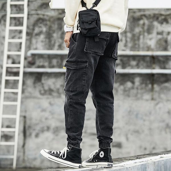 japanese style fashion men jeans black gray loose fit big pockets cargo pants harem jeans slack bottom hip hop joggers men1, Blue
japanese style fashion men jeans black gray loose fit big pockets cargo pants harem jeans slack bottom hip hop joggers men1, Blue