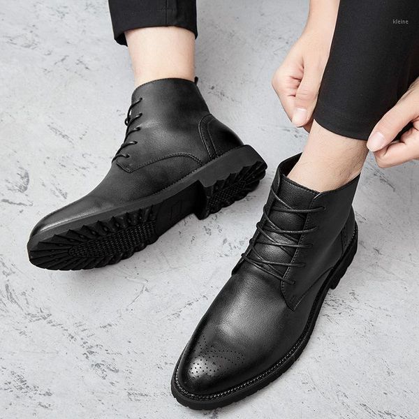 england style men's fashion ankle boots genuine leather bullock shoes cowboy spring autumn boots zapatos de hombre botas1, Black
england style men's fashion ankle boots genuine leather bullock shoes cowboy spring autumn boots zapatos de hombre botas1, Black