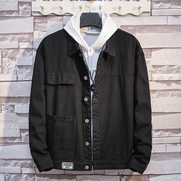 autumn winter fashion men retro loose denim jacket men's casual washed jean jacket coat handsome cowboy outerwear male clothes1, Black;brown
autumn winter fashion men retro loose denim jacket men's casual washed jean jacket coat handsome cowboy outerwear male clothes1, Black;brown