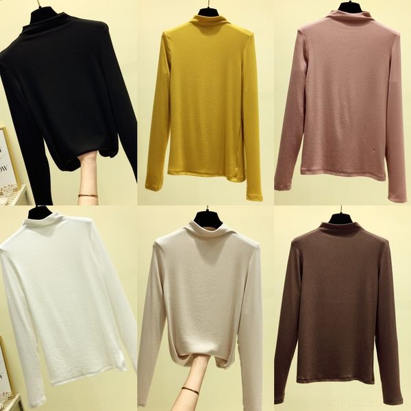 ofiui autumn winter 2020 half high collar bottoming coat t-shirt long slim rib women's t-shirt sleeve korean versatile slim fit hblxf, White
ofiui autumn winter 2020 half high collar bottoming coat t-shirt long slim rib women's t-shirt sleeve korean versatile slim fit hblxf, White