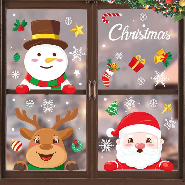 newsanta decorations fashion glass claus newmerry window stickers wall christmas ornaments xmas new year 7
newsanta decorations fashion glass claus newmerry window stickers wall christmas ornaments xmas new year 7
