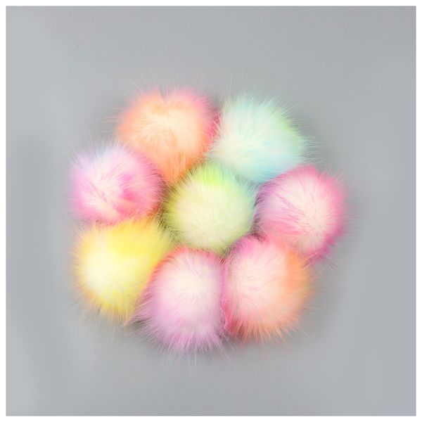 10pcs colorful false hairball hat ball pompom handmade diy artificial wool ball accessories faux fox fur pompom with buckle y201024, Blue;gray
10pcs colorful false hairball hat ball pompom handmade diy artificial wool ball accessories faux fox fur pompom with buckle y201024, Blue;gray