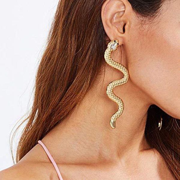personality wave snake earrings gold silver snake studs women fashion jewelry, Golden;silver
personality wave snake earrings gold silver snake studs women fashion jewelry, Golden;silver