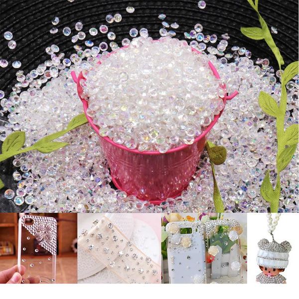 1000pcs 4.2mm Acrylic Diamond Crystal Bling Transparent Confetti For Wedding Party Decoration Confetti Table Scatt Sqcdzl