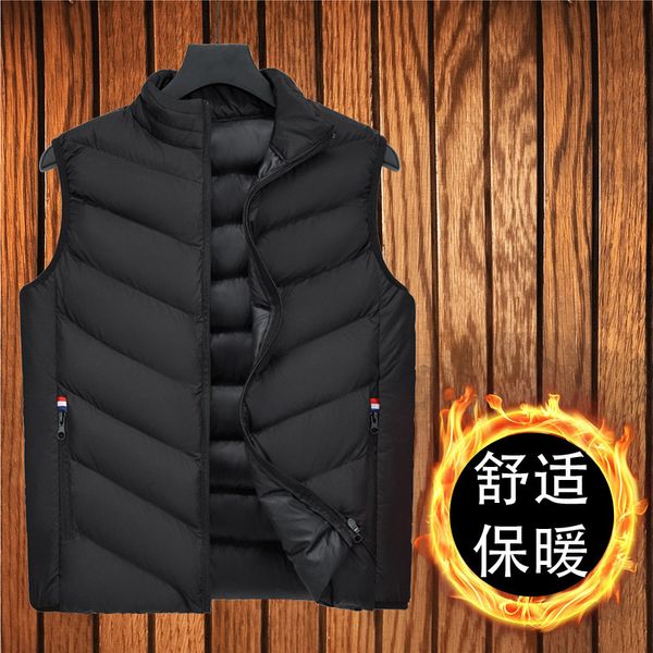 autumn and winter 2020 new men's jacket casual warm cotton vest korean fashion shoulder 890, Black;white
autumn and winter 2020 new men's jacket casual warm cotton vest korean fashion shoulder 890, Black;white