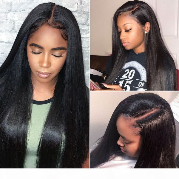 4x4 closure wig pre plucked swiss lace straight virgin brazilian glueless 4x4 lace front human hair wigs pre plucked with baby hair, Black;brown 
4x4 closure wig pre plucked swiss lace straight virgin brazilian glueless 4x4 lace front human hair wigs pre plucked with baby hair, Black;brown