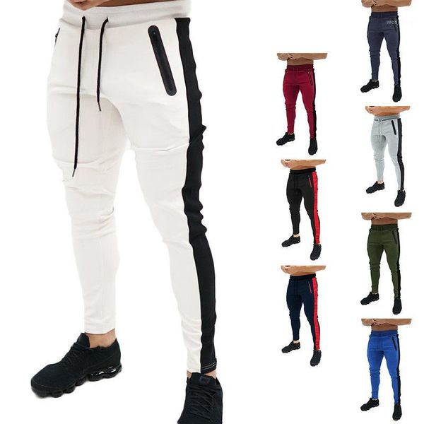 fashion autumn and winter new men's slim sports patchwork pants skinny pocket casual trousers1, Black
fashion autumn and winter new men's slim sports patchwork pants skinny pocket casual trousers1, Black