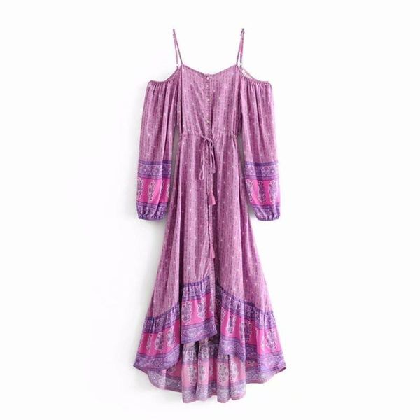 women vintage dress goat head chic floral print long sleeve beach bohemian strap dresses summer rayon boho maxi dress vestidos, Black;gray
women vintage dress goat head chic floral print long sleeve beach bohemian strap dresses summer rayon boho maxi dress vestidos, Black;gray
