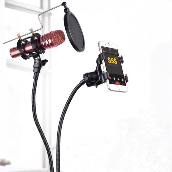 3 in 1 phone microphone stand mount with microphone filter flexible long arm bracket 360 degree adjust microfono mic stand kits
3 in 1 phone microphone stand mount with microphone filter flexible long arm bracket 360 degree adjust microfono mic stand kits