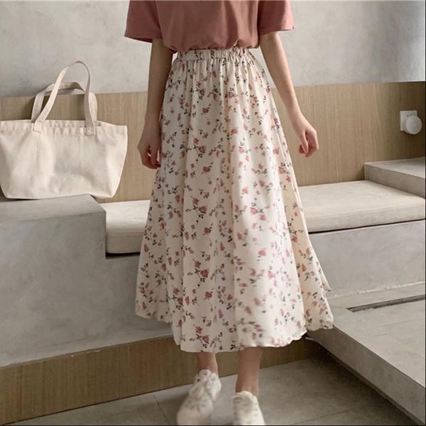 floral print ruffle pleated long skirts summer women korean skirt streetwear drawstring elastic waist midi skirt, Black
floral print ruffle pleated long skirts summer women korean skirt streetwear drawstring elastic waist midi skirt, Black