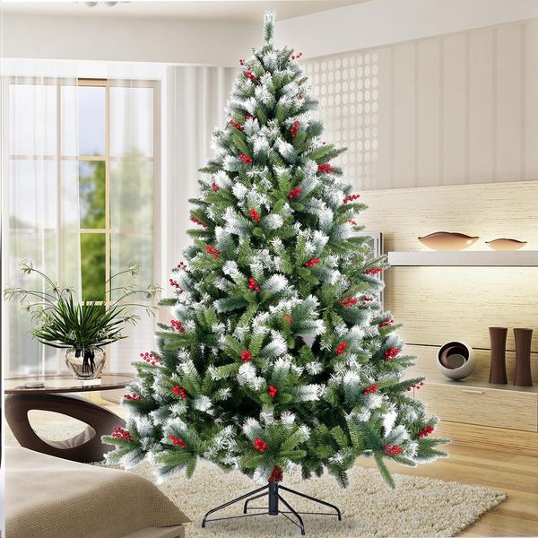 us stock snow flocked christmas tree 7.5ft artificial hinged pine tree with white realistic tips unlit christmas decorations w49819948
us stock snow flocked christmas tree 7.5ft artificial hinged pine tree with white realistic tips unlit christmas decorations w49819948