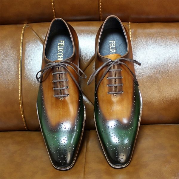size 8-15 handmade mens wingtip oxfords green & camel genuine calf leather classic wedding men dress business formal shoes y200420, Black
size 8-15 handmade mens wingtip oxfords green & camel genuine calf leather classic wedding men dress business formal shoes y200420, Black