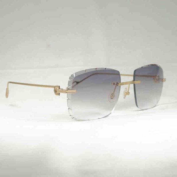 2022 factory wholesale vintage diamond cut sunglasses men new oversized gafas retro metal shades women goggles for outdoor rimless glasses, White;black
2022 factory wholesale vintage diamond cut sunglasses men new oversized gafas retro metal shades women goggles for outdoor rimless glasses, White;black