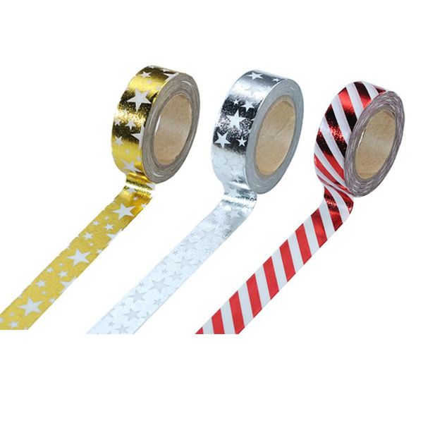 1pc 15mm*10m the shining stars laser masking washi tape decorative adhesive tape decor diy scrapbooking sticker label stationery
1pc 15mm*10m the shining stars laser masking washi tape decorative adhesive tape decor diy scrapbooking sticker label stationery