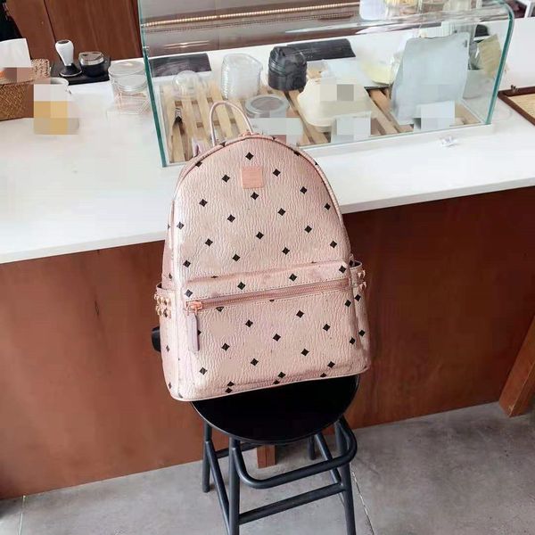 double shoulder bag side rivet series rose gold mini, medium, large european and american fashion net red women backpack fashion schoolbag
double shoulder bag side rivet series rose gold mini, medium, large european and american fashion net red women backpack fashion schoolbag