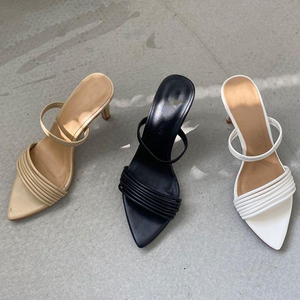 2021 women slippers thin high heels fashion pointed toe sandals slippers shoes woman casual heel slides shoes female pumps, Black
2021 women slippers thin high heels fashion pointed toe sandals slippers shoes woman casual heel slides shoes female pumps, Black