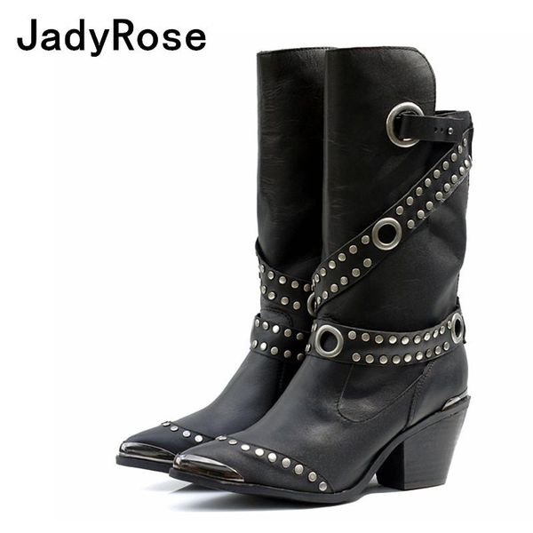 women pointed toe motorcycle boots black genuine leather winter knight boots women studded bottine femme strap booties stiletto
women pointed toe motorcycle boots black genuine leather winter knight boots women studded bottine femme strap booties stiletto