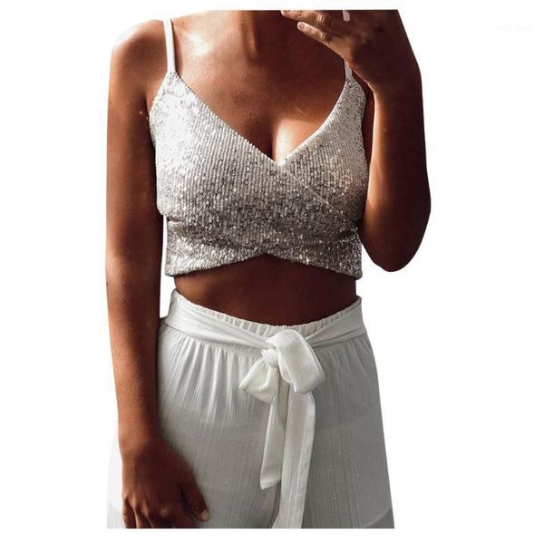 women's v-neck bling sequined sleeveless slim vests ladies sequins camis casual tank sports dancing short vest1, White
women's v-neck bling sequined sleeveless slim vests ladies sequins camis casual tank sports dancing short vest1, White