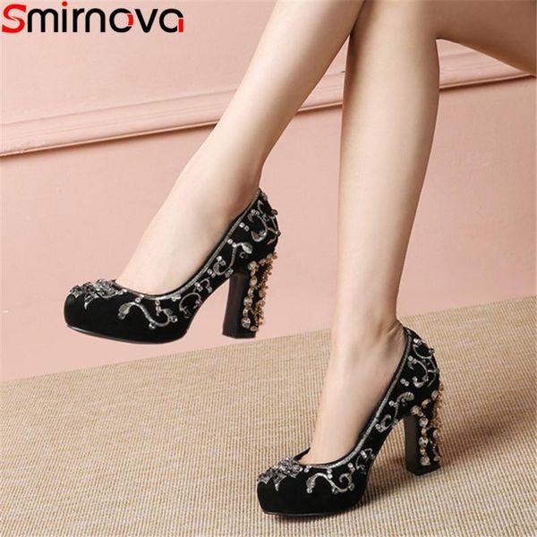 dress shoes smirnova big size 34-43 fashion spring hoes woman round toe crystal ladies prom wedding high heels pumps for women, Black
dress shoes smirnova big size 34-43 fashion spring hoes woman round toe crystal ladies prom wedding high heels pumps for women, Black