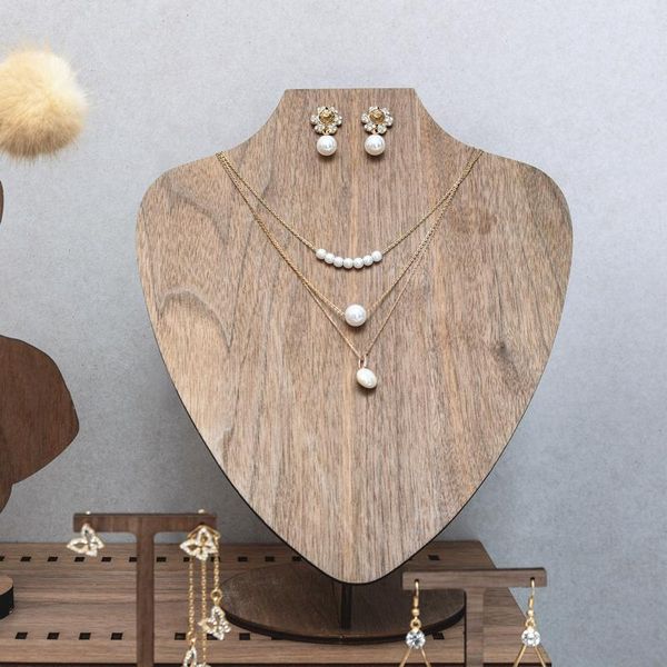 solid wood earrings necklace display bust black walnut jewelry display holder pendant necklace earrings holder, Pink;blue
solid wood earrings necklace display bust black walnut jewelry display holder pendant necklace earrings holder, Pink;blue