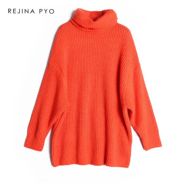 biaoruina 15 color women fashion solid casual knitted sweater female turtleneck oversized pullover ladies elegant loose sweater lj201127, White;black
biaoruina 15 color women fashion solid casual knitted sweater female turtleneck oversized pullover ladies elegant loose sweater lj201127, White;black