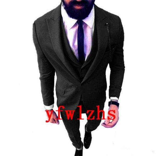 handsome one button groomsmen peak lapel groom tuxedos men suits wedding/prom/dinner man blazer(jacket+pants+tie+vest) w698, Black;gray
handsome one button groomsmen peak lapel groom tuxedos men suits wedding/prom/dinner man blazer(jacket+pants+tie+vest) w698, Black;gray