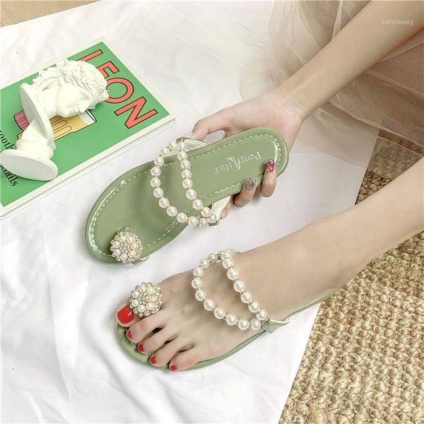 2020 summer new korean pearl tao zhi slippers leisure flat outer wear bohemia beach toe-knob sandals female1, Black
2020 summer new korean pearl tao zhi slippers leisure flat outer wear bohemia beach toe-knob sandals female1, Black
