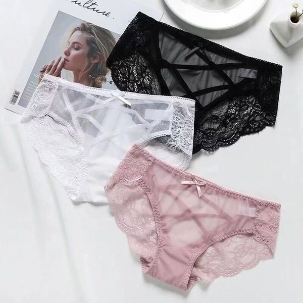 lace underpants, hollow transparent mesh, cotton crotch, low and thin women's mid waist triangle pants, Black;white
lace underpants, hollow transparent mesh, cotton crotch, low and thin women's mid waist triangle pants, Black;white