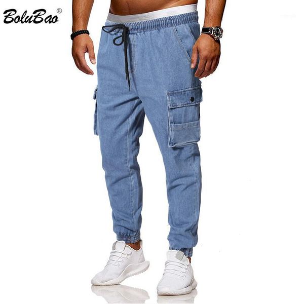 bolubao brand men cargo jeans men's high street multi-pocket casual denim pants drawstring slim wild pencil jeans male clothing1, Blue
bolubao brand men cargo jeans men's high street multi-pocket casual denim pants drawstring slim wild pencil jeans male clothing1, Blue