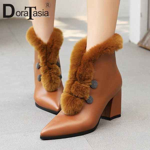 boots doratasia plus size 31-47 ladies ankle 2021 autumn women pointed toe thick hgih heels zip plush shoes woman, Black
boots doratasia plus size 31-47 ladies ankle 2021 autumn women pointed toe thick hgih heels zip plush shoes woman, Black