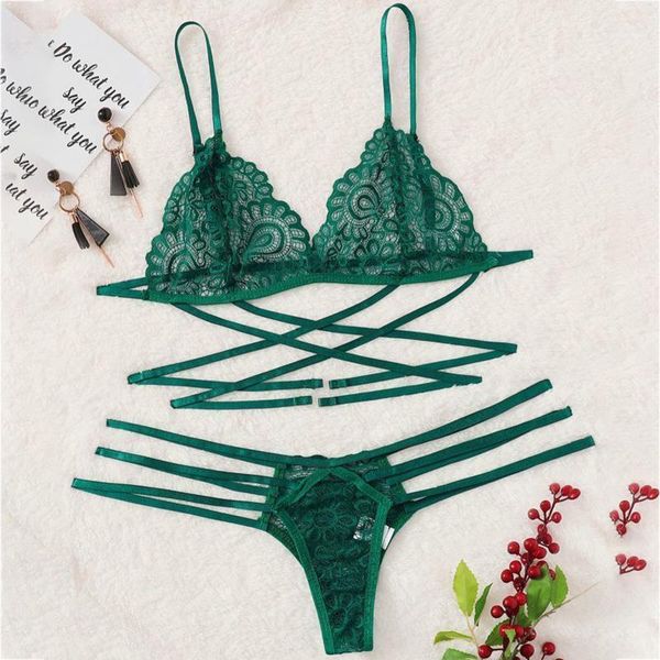 lingerie bra set women green lace sling bra thong set bandage underwear sleepwear lingerie sets lenceria1, Red;black
lingerie bra set women green lace sling bra thong set bandage underwear sleepwear lingerie sets lenceria1, Red;black
