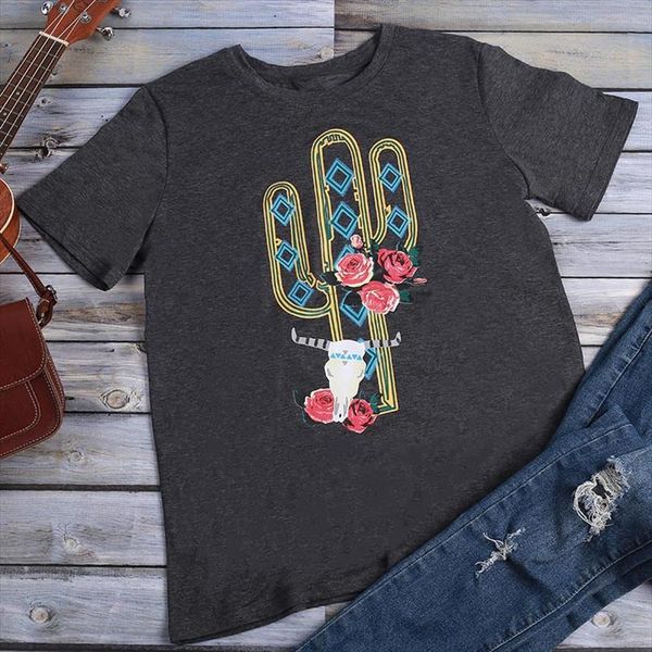 cactus steer skull t shirt 2020 tee women casual t shirt o neck harajuku haut femme streetwear summer printed tee shirt, White
cactus steer skull t shirt 2020 tee women casual t shirt o neck harajuku haut femme streetwear summer printed tee shirt, White