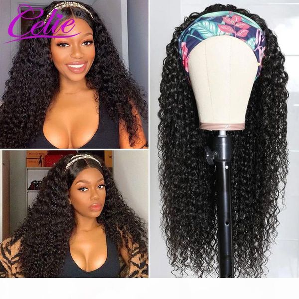 celie hair headband wig curly human hair wig for black women 150 density glueless scarf headband human curly lace front, Black;brown
celie hair headband wig curly human hair wig for black women 150 density glueless scarf headband human curly lace front, Black;brown