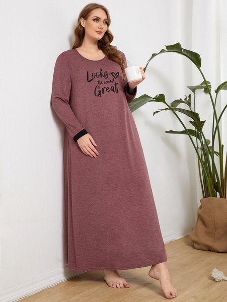 plus slogan graphic longline sleep dress m04l#, Black;white 
plus slogan graphic longline sleep dress m04l#, Black;white