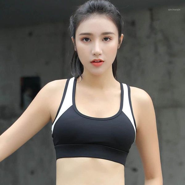 yoga outfits sports underwear without steel ring bra shockproof running short vest exercise girl style gathering  1, White;red
yoga outfits sports underwear without steel ring bra shockproof running short vest exercise girl style gathering  1, White;red