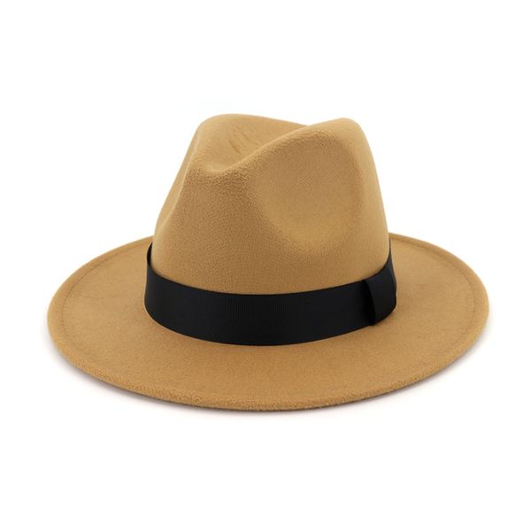 wool felt wide brim jazz fedora hat with black ribbon autumn winter panama formal hat gambler trilby chapeau 12 colors, Blue;gray
wool felt wide brim jazz fedora hat with black ribbon autumn winter panama formal hat gambler trilby chapeau 12 colors, Blue;gray