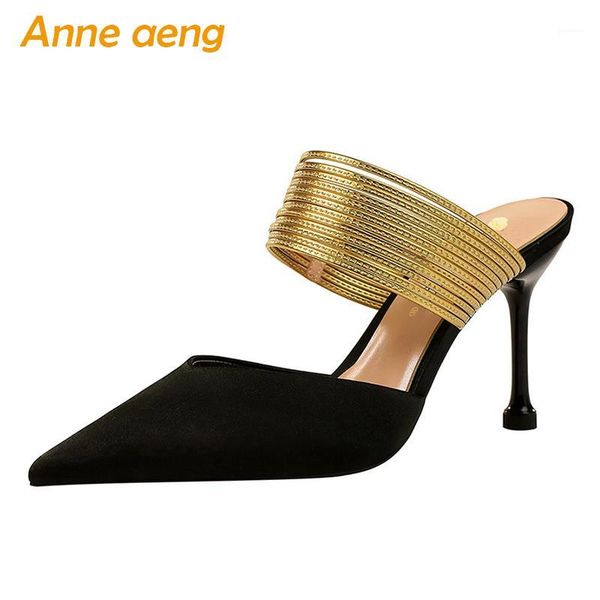 2020 new summer outside women slippers high thin heel pointed toe metal decoration ladies women shoes black mules slides1
2020 new summer outside women slippers high thin heel pointed toe metal decoration ladies women shoes black mules slides1