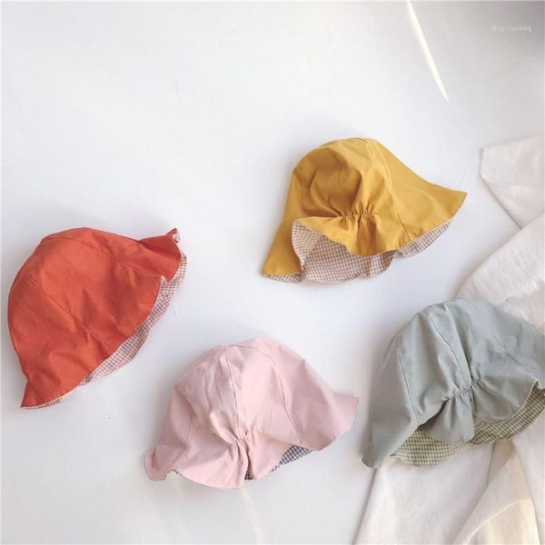 reversible girls boys sun hat baby bucket hat soft cotton infant newborn beanie cap adjustable kids beach1, Yellow
reversible girls boys sun hat baby bucket hat soft cotton infant newborn beanie cap adjustable kids beach1, Yellow