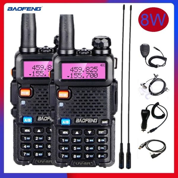 2pcs baofeng uv-5r 8w walkie talkie 10km uv 5r powerful amateur ham cb radio station uv5r dual band portable transceiver hunting
2pcs baofeng uv-5r 8w walkie talkie 10km uv 5r powerful amateur ham cb radio station uv5r dual band portable transceiver hunting