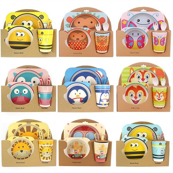 5 pcs/set baby bowl set child creative anti-fall bamboo fiber tableware feeding partition dishes animal cartoon baby spoon plate lj201019
5 pcs/set baby bowl set child creative anti-fall bamboo fiber tableware feeding partition dishes animal cartoon baby spoon plate lj201019